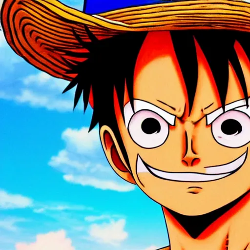 Image similar to photo of monkey d. luffy as a real person, close up, rule of thirds, highly detailed, 4 k, hdr, smooth, sharp focus, anatomically correct, beautiful, perfect,