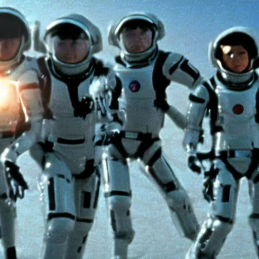 Image similar to film still of the 2001 movie space cowboys