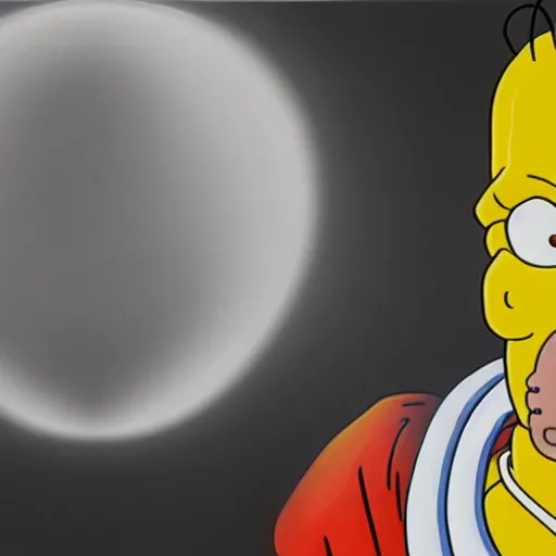 Image similar to ultra realistic portrait painting of homer simpson, art by akira toriyama, 4 k, dragon ball artstyle, cel shaded, highly detailed, epic lighting