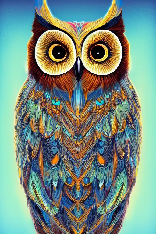 Image similar to radiant owl, highly detailed, digital art, sharp focus, trending on art station