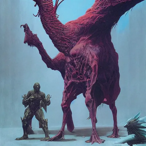 Image similar to epic digital masterpiece by Wayne Barlowe