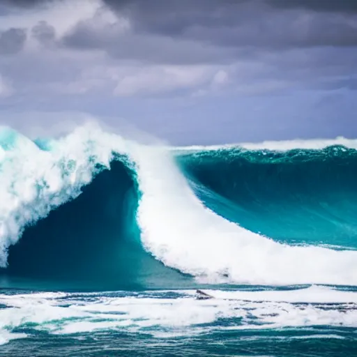 Image similar to diagram of a giant wave at teahupo'o