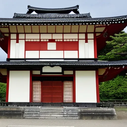 Prompt: art deco traditional japanese building