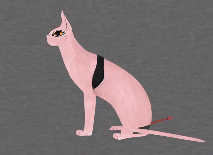 Image similar to sphynx cat as a samurai