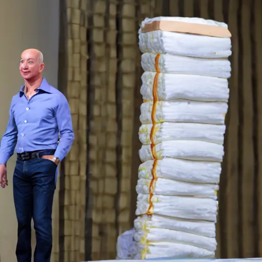 Image similar to jeff bezos wearing diapers