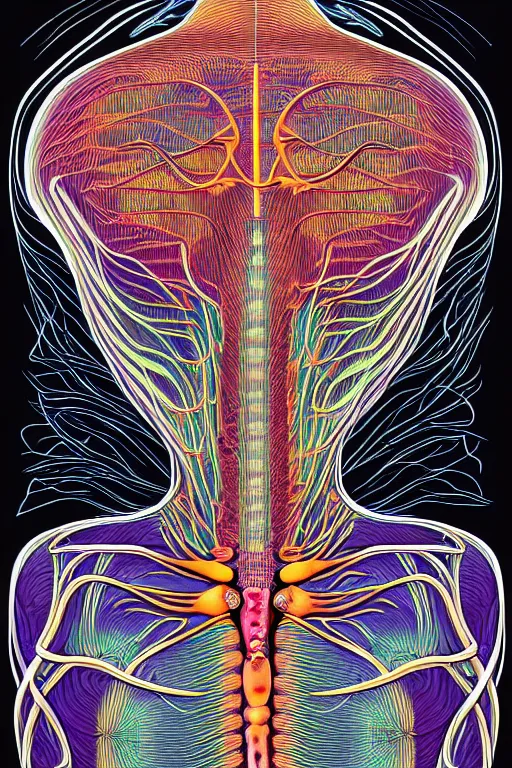 Image similar to psychedelic anatomically accurate labeled diagram of alien animal, intricate parts, fine details, hyper realistic, elegant minimalist, by seichen, surreal