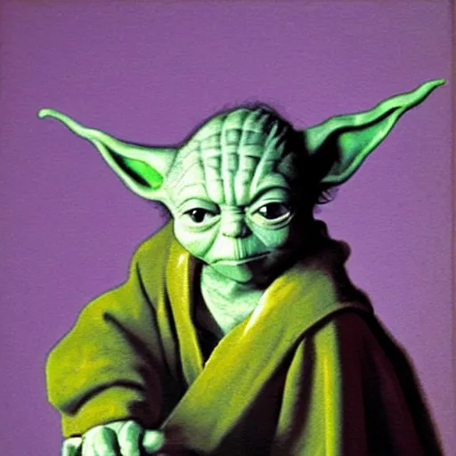 Image similar to Yoda painted by Vermeer