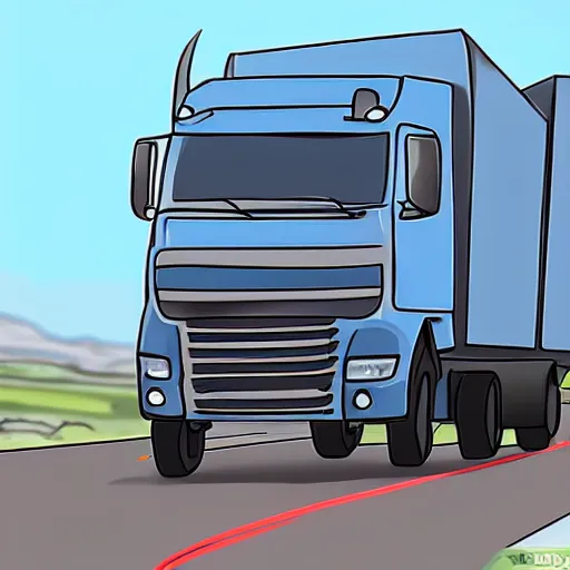 Image similar to a person driving a truck, wikihow