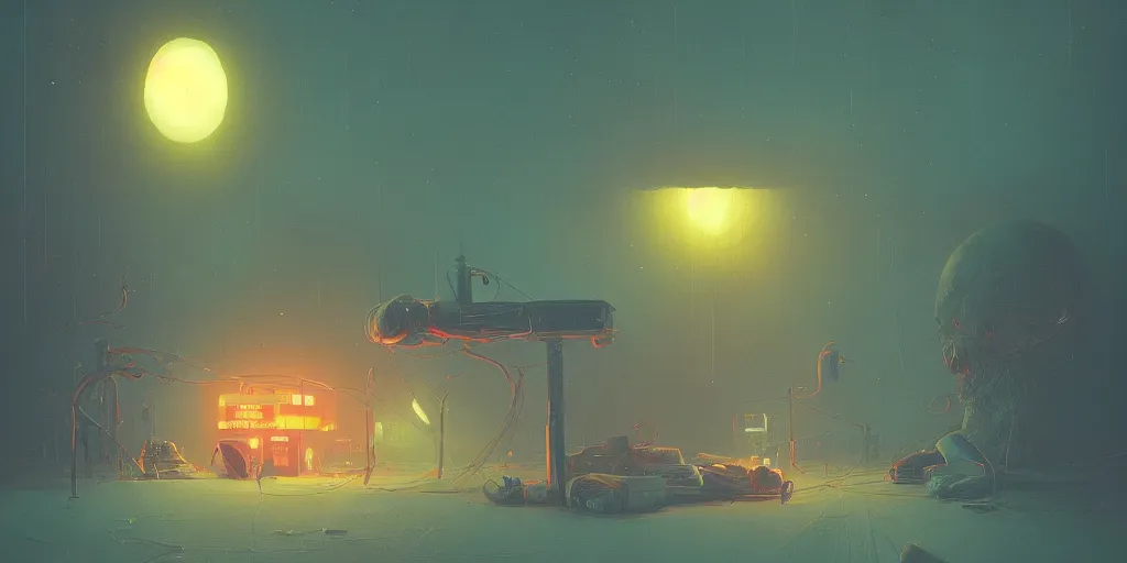 Prompt: A book of a Cosmic Horror by Stalenhag Simon and Simonetti Marc, trending on artstation, vintage colors, volumetric lighting