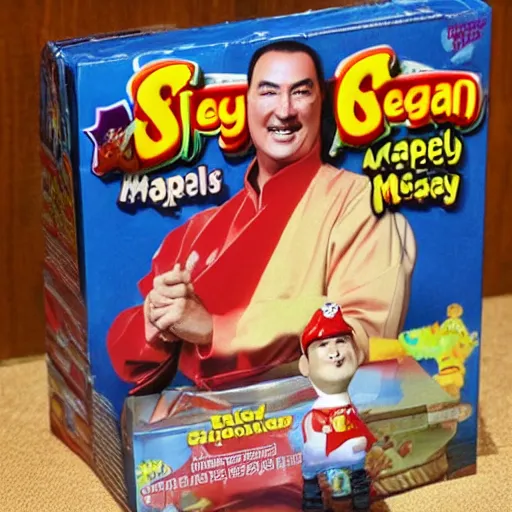 Image similar to Steven Seagal as a happy meal toy