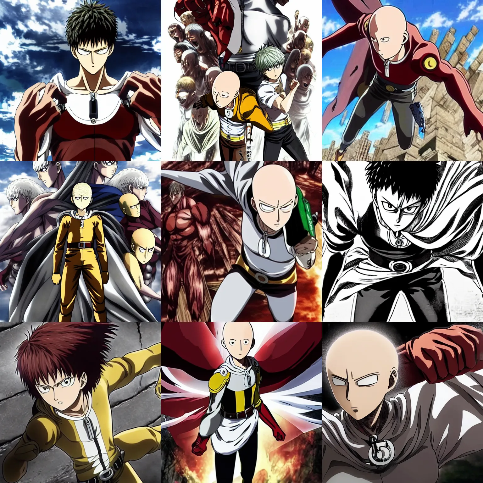 Beautiful Anime key visual of One Punch Man season 3