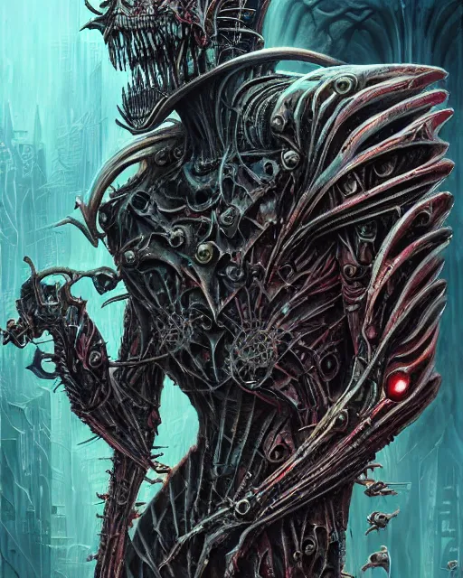 Image similar to bloody fleshmetal cyborg daemonhost, by antonio j. manzanedo, giger, alex grey, android jones, wayne barlowe, philippe druillet, raymond swanland, cyril rolando, josephine wall, harumi hironaka, trending on artstation