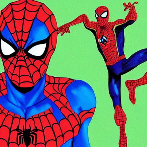 Image similar to william dafoe as spider man, detailed, colorful,