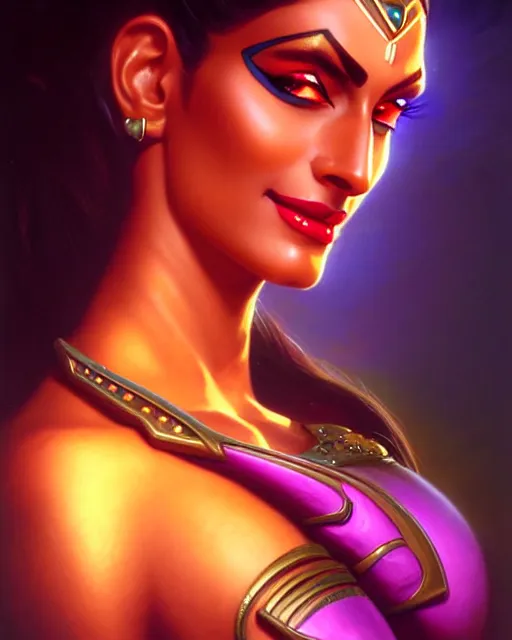 symmetra from overwatch, bust, fantasy, fantasy art, | Stable Diffusion ...