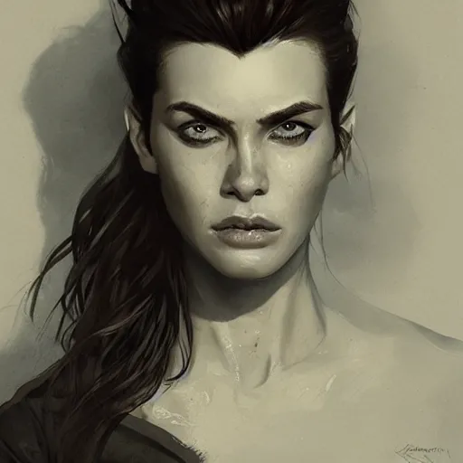 Image similar to a beautfiul award winning commission portrait of gigachad,grayscale,digital art,art by greg rutkowski,character design by charles bowater,photorealistic,ross tran,hyperdetailed,detailed face,fascinating,2021,western comic style