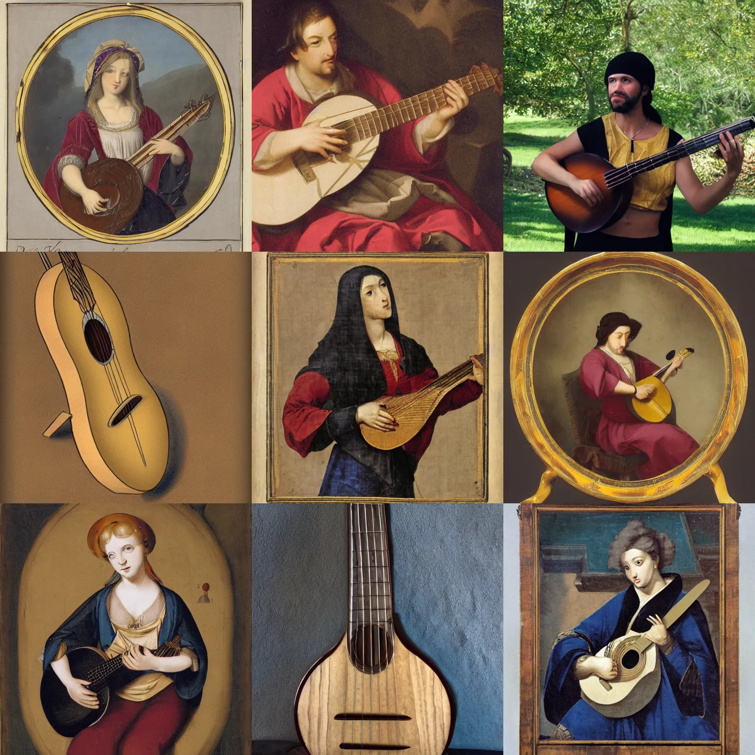 Prompt: a lute