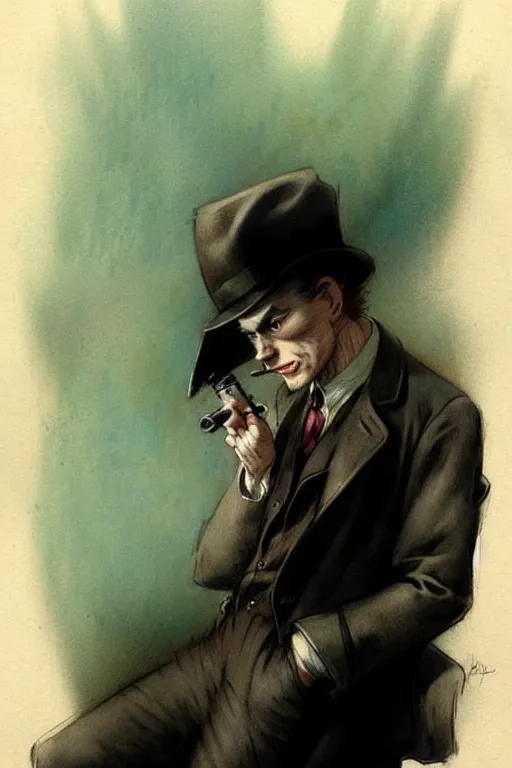 Image similar to (((((1950s film noir detective. muted colors.))))) by Jean-Baptiste Monge !!!!!!!!!!!!!!!!!!!!!!!!!!!