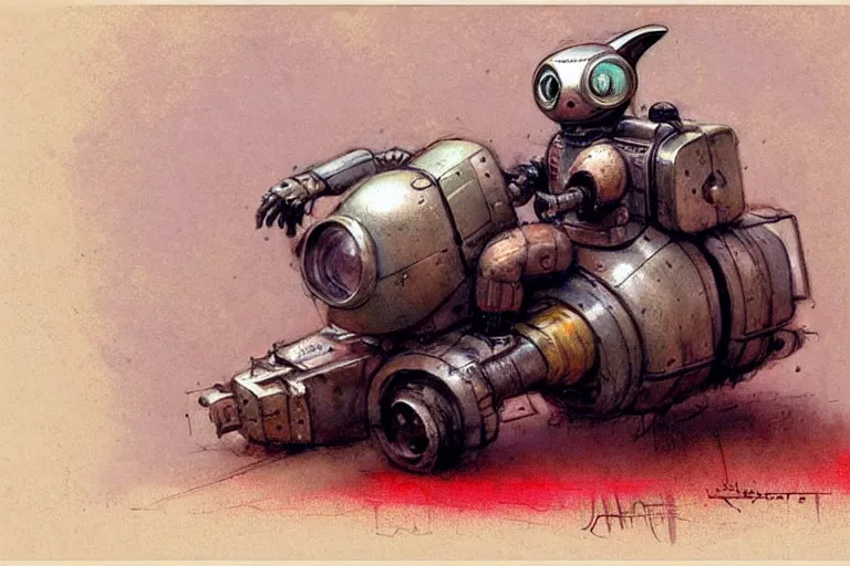 Image similar to adventurer ( ( ( ( ( 1 9 5 0 s retro future robot rabbit tunneling machine. muted colors. ) ) ) ) ) by jean baptiste monge!!!!!!!!!!!!!!!!!!!!!!!!! chrome red