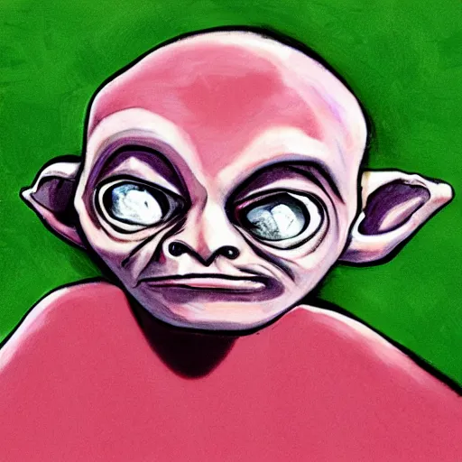 Prompt: gollum - faced watermelon