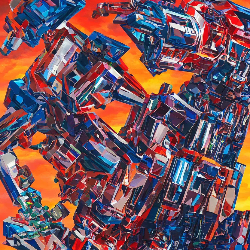 Image similar to Jonathan Zawada & Lisa James Optimus Prime