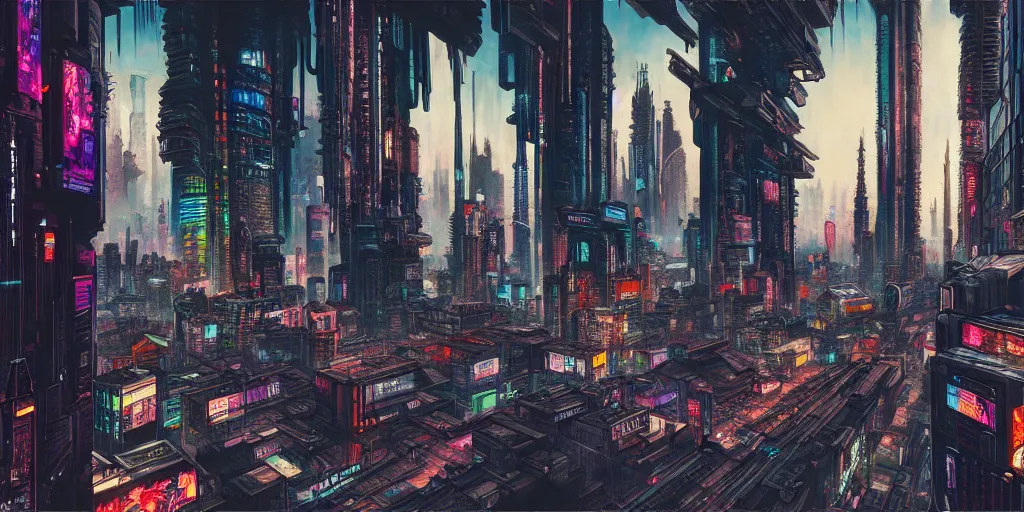 Image similar to cyberpunk city, highly detailed, painting by otto dix, 8 k