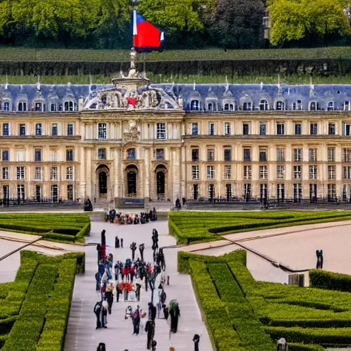 Image similar to award winning photo of Luxembourg palace, Paris, 4k