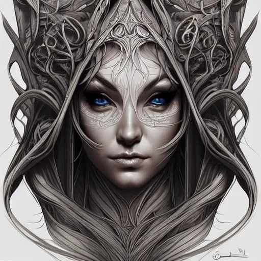 Prompt: digital art, centered elven ,intricate, veins, by James Jean and by artgerm , head and shoulders, ultradetailed, charachter design, concept art, trending on artstation,