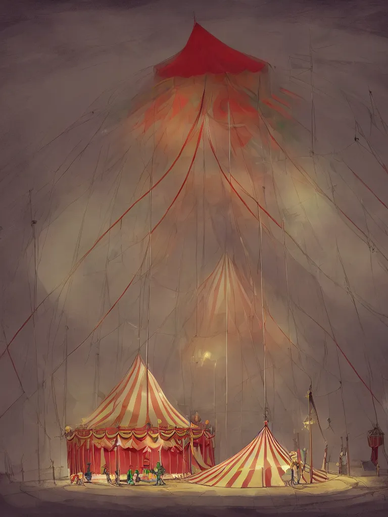 Image similar to circus tent by disney concept artists, blunt borders, rule of thirds