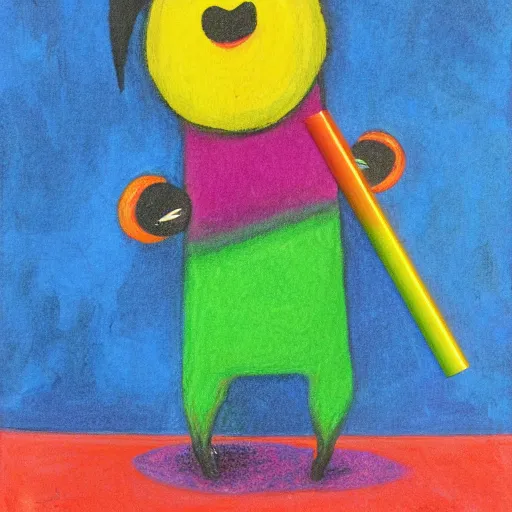 Image similar to the howling crayon by tim jacob's