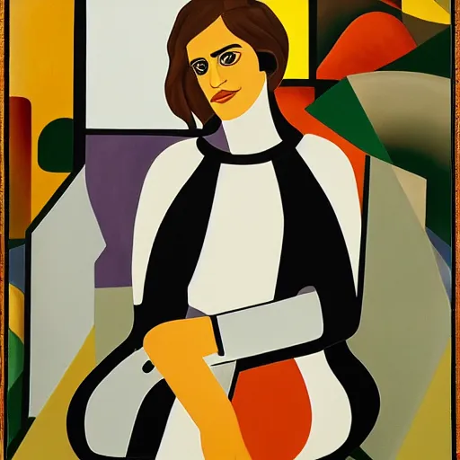 Prompt: a portrait of emma watson in a scenic environment by fernand leger