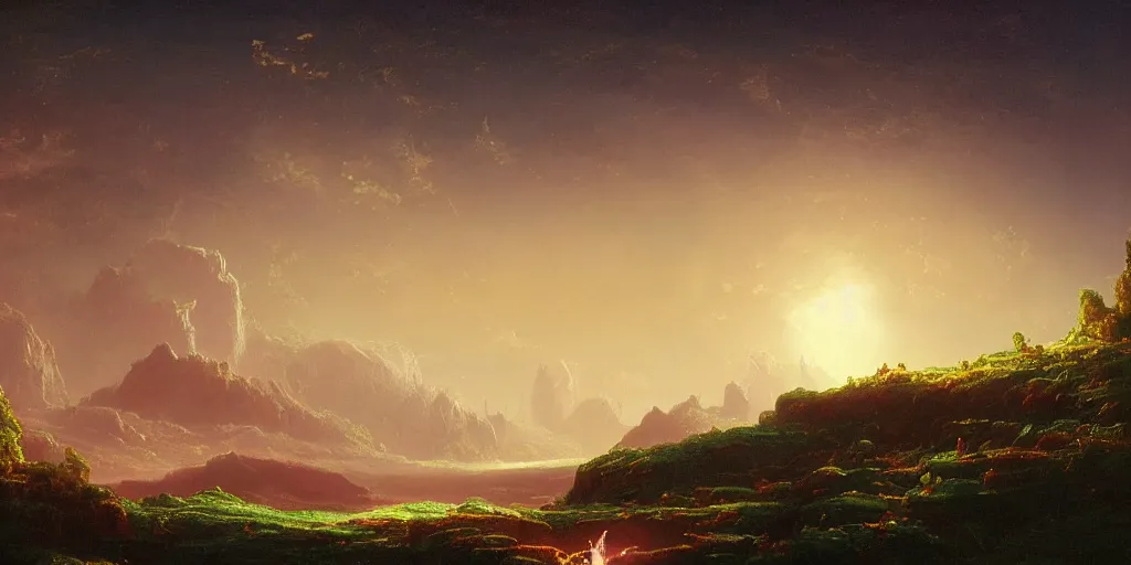 Prompt: very detailed and perfectly readable fine and soft relevant out of lines soft edges painting by beautiful walt disney animation films of the late 1 9 9 0 s and thomas cole in hd, we see a scrapped train in the middle of a lunar landscape, nice lighting, perfect readability, uhd upscale