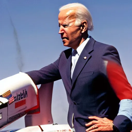 Image similar to joe biden in the the space shuttle challenger disaster