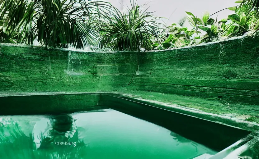 Image similar to beautiful green liquid, green oozing pool pit, cinematic lighting, various refining methods, micro macro autofocus, ultra definition, award winning photo