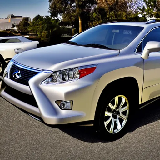 Image similar to 2009 Lexus RX350, cartoonish, cartoon,