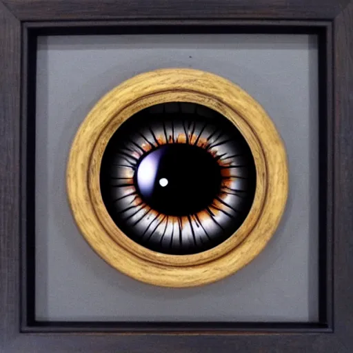 Prompt: framed eye of beholder