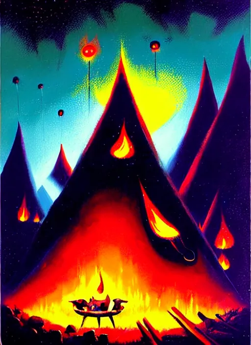 Image similar to camp fire by paul lehr