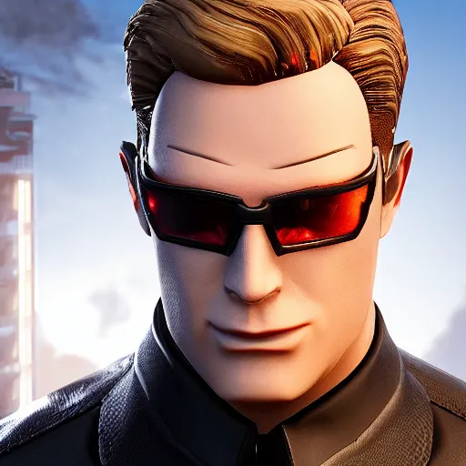 Prompt: albert wesker in fortnite, 4 k, high detail, high - resolution photograph, professional photography, ultra - detail