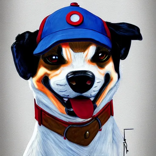 Prompt: portrait of ash ketchum as a dog, realistic, artstation, high-res