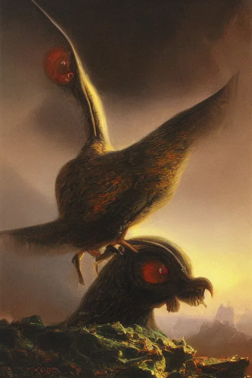 Image similar to a cute and mischievous kender , realistic oil painting by Thomas Cole and Wayne Barlowe