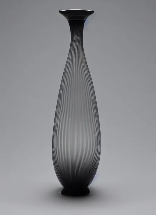 Image similar to Vase in the shape of a Kline bottle, designed by Rene Lalique