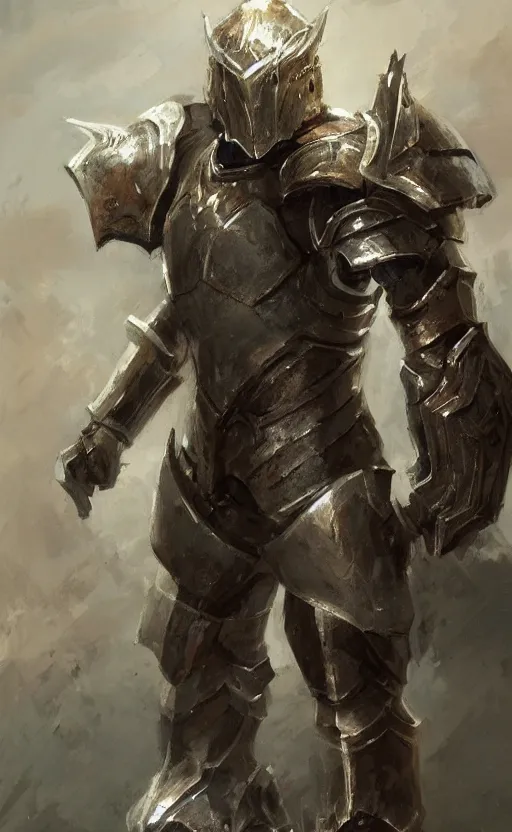 Image similar to pixel art of a full armored knight by daniel gerhartz, trending on art station