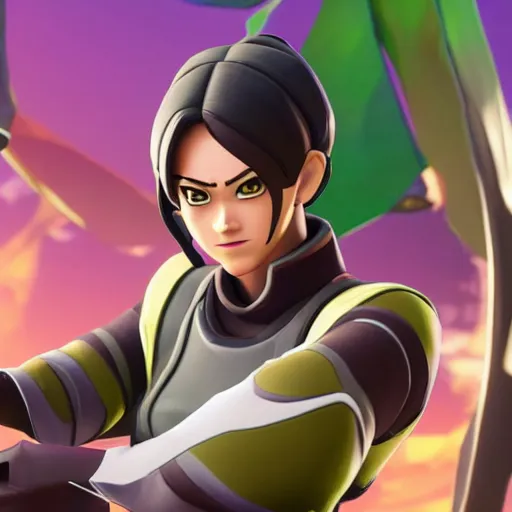 Image similar to toph beifong in fortnite, character render, full body shot, highly detailed, in game render