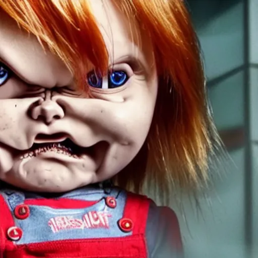 Image similar to Chucky the killer doll anime