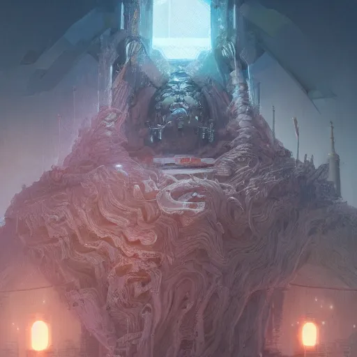 Image similar to the last man standing, intricate, abstract, magical, wacky, dreadful, horror, concept art by Tooth Wu, by WLOP, by Beeple, by Dan Mumford, by Greg Rutkowski, Octane Render, digital painting highly detailed, trending on Artstation