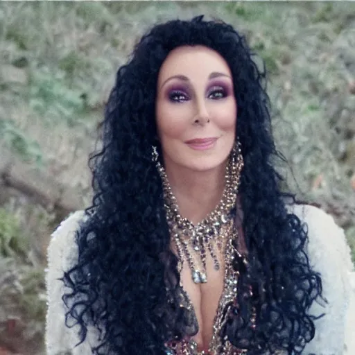 Image similar to a still of cher