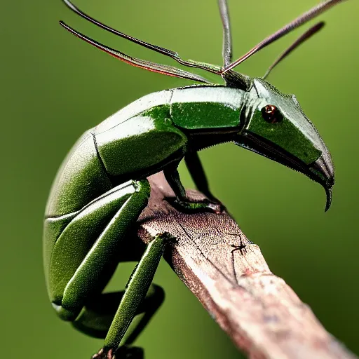 Image similar to national geographic professional photo of scyther, award winning