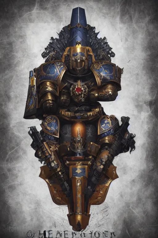 Image similar to queen portrait heros warhammer 4 0 k horus heresy fanart - the primarchs emperor by johannes helgeson animated with vfx concept artist & illustrator global illumination ray tracing hdr fanart arstation zbrush central hardmesh 8 k octane renderer comics stylized