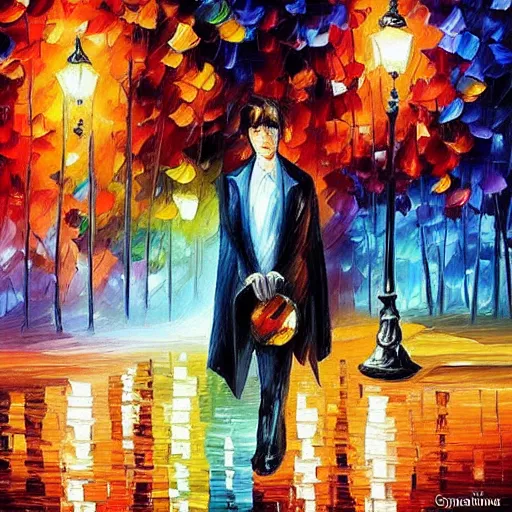 Image similar to “death, style of Leonid afremov”