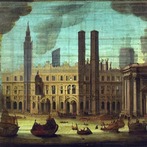 Prompt: buildings in london by girolamo da catignola