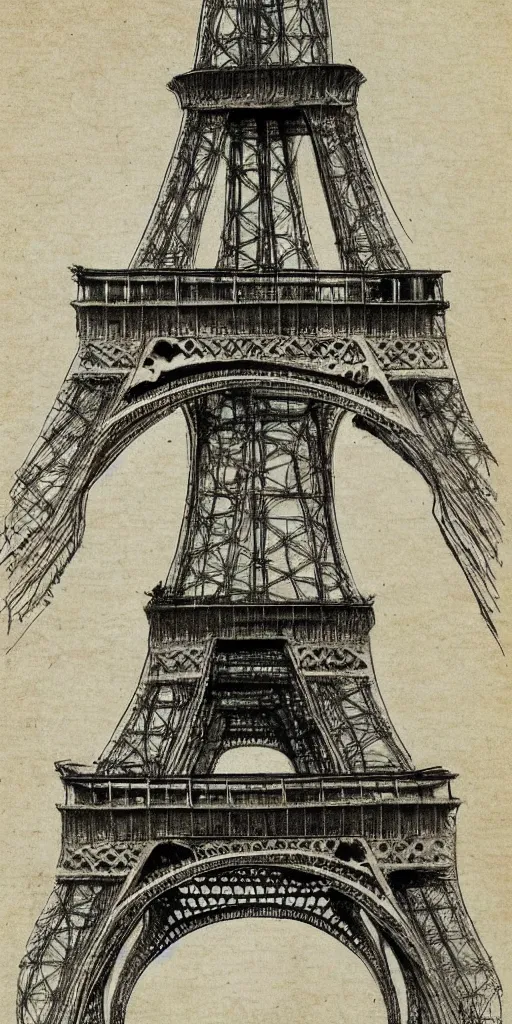 211 Drawing Of Eiffel Tower Stock Photos, High-Res Pictures, and Images -  Getty Images